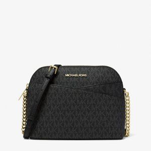 MICHAEL MICHAEL KORS Jet Set Travel Medium Logo Dome Crossbody Bag